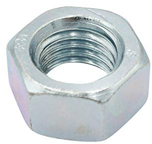 D2D | VPE: 10 Stück - Sechskantmuttern - Größe: M4 - DIN 934 / ISO 4032 - galvanisch verzinkt Güteklasse 8 | Sechskant-Mutter