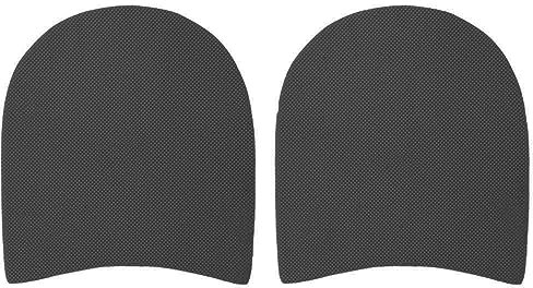 Zerodis Schuhreparatur Ersatz Naturgummi-Absätze und halbe Sohle für die Reparatur von Lederschuhen(Schwarz)