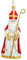 SIKORA Bischof Nikolaus besondere Weihnachtskugel Glas Christbaumschmuck Deko Figur Weihnachten Anhänger Ornament - Meisterstücke - BS700, Variante:Bischof rot Weiss