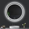AI-LIGHTING 600mm Round Bathroom LED Mirror Illuminated Backlit Bathroom Circle Mirror with LED Lights for Wall Touch Switch Demister 3 LED Light Color Dimmable