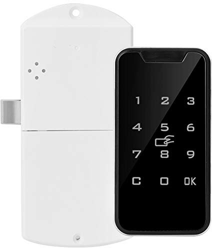 Demeras Intelligentes digitales RFID-Passwortschloss Touch-Tastatur Keyless-Schloss aus Zinklegierung F¨¹r elektronisches sicheres Schrankschloss, Schublade, Kleiderschrank, Datei