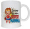 thedifferent Tazza Colazione Mug Relax Io amo La mia super mamma - idea regalo festa del Mamma Madre compleanno natale