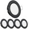 Obeaming 4 x 12V LED Downlights Campervan Recessed Lights 2.5W Dimmable Spot Lights Hole 58-63mm 5000K 215LM Black for Motorhome Boat Camper Van Caravan Cabinet