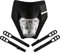 JFG RACING Motorrad Scheinwerfer Verkleidungsmaske Tagfahrscheinwerfer für EXC EXCF XC XCF XCW XCFW SX SXF SXS SMR 125 250 350 450 500 505 520 530 Dirt Bike Motocross Enduro Supermoto-Schwarz