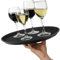 U-Grip 1 Pack, 16 / 40cm Round Black Anti Slip Non Slip Bar Drinks Food Serving Tray - Bar Tray for Parties, Gatherings, Bars, Restaurants, and Home