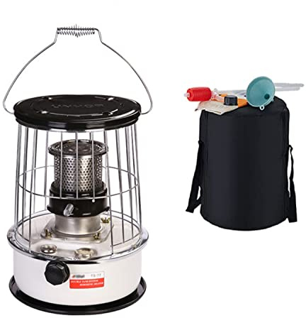 YLFC Réchaud À Pétrole 6L pour Usage Intérieur, Chauffage Au Pétrole avec 6 Mèches, Extinction Automatique Et Protection Contre Les Chutes, Chauffage pour Camping, Chauffage De Tente