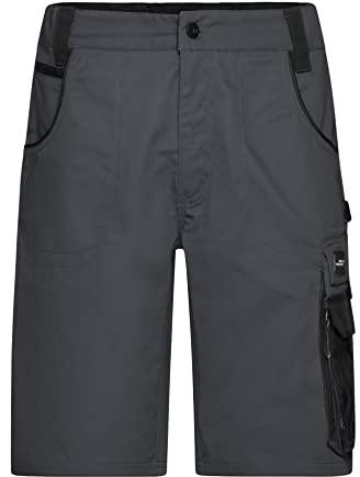 James & Nicholson Workwear Shorts - Kurze Arbeitshose mit Cordura verstärkten Taschen