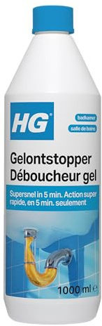 HG Gel-Abflussreiniger 1 l – Unscented – tötet die Abflussfliege