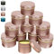 LUKIUP 12 Stück Kerzendosen,120 ml Mini Candle Making Jars Schwarz, Leere Metalldosen Behälter mit Deckel für Leere Kerzenbehälter für Kerzen Selber Machen Set