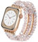 MOFREE Bracelet à perles compatible avec Apple Watch 42 mm/44 mm/45 mm/49 mm/46 mm Series 10/9/8/7/SE/6/5/4/3/2/1 pour femme - Bracelet élastique tendance fait à la main pour iWatch