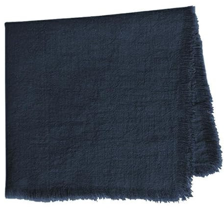 Stoffservietten Leinenservietten,4er Set weich Baumwoll-Leinen Cloth Servietten Stoffservietten Abwaschbare Servietten Tischdekoration für Küche Familie Party Abendessen Cafe Restaurant -Dunkelblau