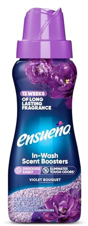 Ensueño In Wash - Perlas perfumadas para lavadora, potenciador de aroma para hogares y negocios grandes, aroma a ramo de violeta (14 onzas)