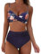 Bikini Damen Bauchweg Mit Shorts Schwarz Gr 46 Set Mit Bügel Bunt Sexy Tanga Swimsuit for Women Plus Size Badeanzug Tankini