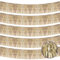 5 Stück 3 m Champagner Gold Fransen Girlande Folie Fransen Girlande Parade Float Fransen Metallic Luftschlangen Lametta Fransen Banner für Geburtstagsparty Dekor Halloween Weihnachtsdekoration