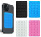 ZUOQIANG 4 Pcs Silicone Suction Phone Case, Phone Sticky Pad Grip, Suction Case, for Shower Mirror, Car Selfies, Fingertip Toys, 4 Colors
