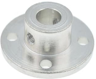 WEbjay Flangia Filettata Connettore di accoppiamento a Flangia Rigida 2Pc 3/3.17/4/5/6/6.35/7/8/10/11/12/14mm Flangia(Misurare:6mm)