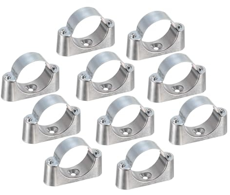 TA-VIGOR 10Pcs Support Bracket Clamp, 51mm Wall Mount Ceiling Mount Rigid Pipe Straps for Tube Wire Fixing, Laying Plumbing, Electricity, Exhaust