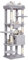 Heybly Arbol para Gatos, Altura 153 cm,con 7 Postes Rascadores, Plataformas, Cesta, Cueva, Hamaca, Pompones, Adultos Torre de Gatos Casita Juego para Mascota Gris Claro HCT050W