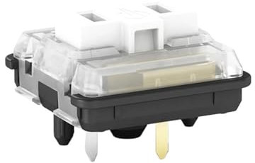 IDUTQUMW Choc Low Profile Switch 1350 Chocolate Keyboard Switch Clicky Tactile Linear White Switches Mechanical Keyboard for Laptop(White,110PCS)