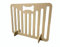 See-Through Dog Barrier, Versatile Freestanding Dog Gate, Indoor Wood Fence (Natural, 60 x75 cm/medium dogs)