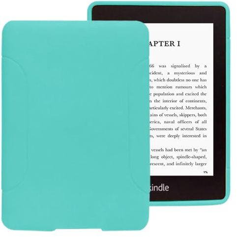 Case for All-new Kindle Paperwhite (12th Generation, 2024 Release) - Slim Fit TPU Gel Protective Cover Case for All-New Kindle Paperwhite E-reader 7 (Green)
