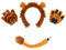SDXCJY Löwen-Kostüm-Set mit Löwenohren, Paar Handschuhe, Schwanz, perfekt für Kinder und Erwachsene, Cosplay, Halloween, Geburtstag, Karneval, Bühnenauftritt.