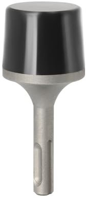 SDS Plus - Mazo de goma, 100 mm x 35 mm, accesorio de herramienta eléctrica para colocación de azulejos, camping, suelo, estacas de tienda de campaña, agarre ergonómico, ideal para taladros eléctricos