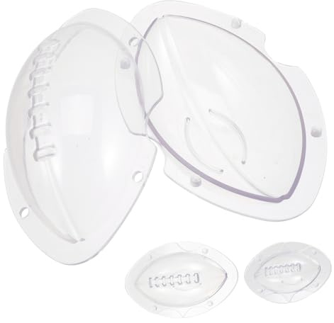 Cabilock 3Pièces Moules à Gâteau Forme De Ballon De Rugby Lot De Accessoires De Cuisine Pour Gâteaux Et Pâtisseries Pour Bricolage