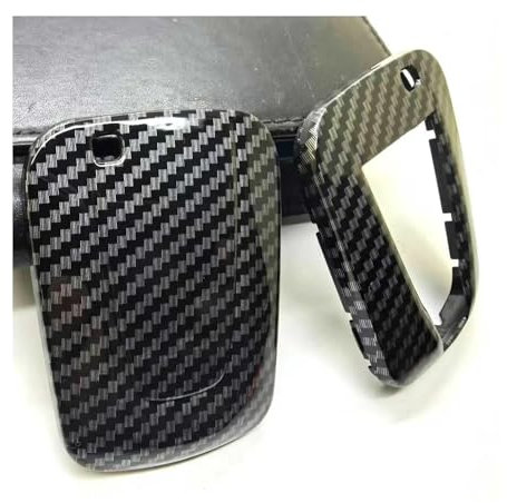 TZIUSFAC Autoschlüsselhülle Für B&MW I3 I8 Serie 2014 2015 2016 2017 Autozubehör Autoschlüssel Schutzhülle(Carbon Gloss Fiber)