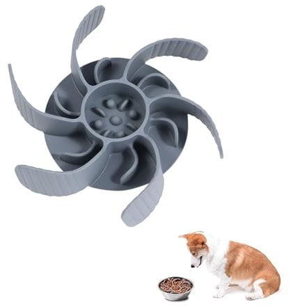 Slow Feeder Dog Bowl,Silicone Food Bowls Insert Feeding Slows Down Eating Detachable Puppy Feed Training Pets Meal Time,Anti Suction Bloat Slip Resistant And Durable,for Dogs Cats,Large Capacity
