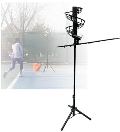 Generisch Tennisball-Fallmaschine, Kein Strom Erforderlich, Leicht, Höhenverstellbar 137–187 cm, for Das Training Von Anfängern(Without extra Track)
