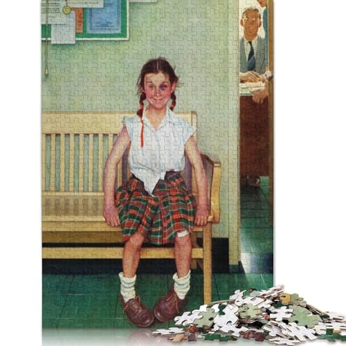 500 Piece Jigsaw Puzzles for Adults Naughty Girl Jigsaw Puzzles for Adults, Wooden Puzzles Educational Stress Relief Toy Puzzle 500pcs (52x38cm)