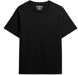 Superdry Herren Essentials T-Shirt in lockerer Passform Meteorit Schwarz XL