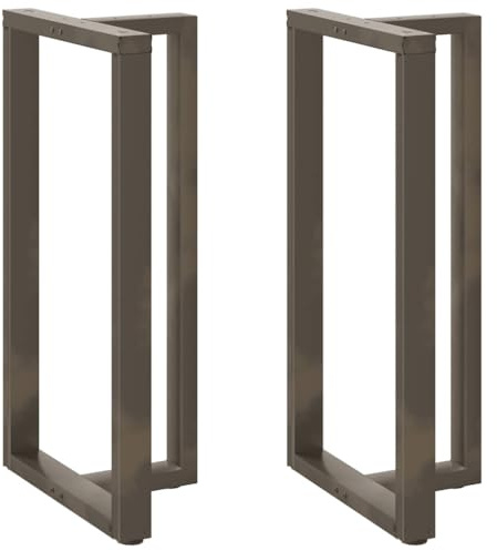mtlskopl Stehtischbeine aus pulverbeschichtetem Stahl T-Form 60x35x110-111 cm höhenverstellbare Nivellierfüße für Bartisch Küche Büro Esszimmer Moderne Konstruktion im Naturstahl-Look