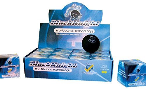 Black Knight Tru-Bounce Double Yellow Dot Squash Ball - 1 Dozen