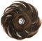 CAISHA Haargummi Bella Hochsteckfrisuren Haarteil Hochzeitfrisuren Voluminös Leicht Gewellt Hitzebeständige Kunstfaser DM17cm Braun Mix G26B