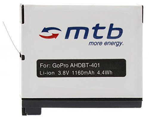 Batteria AHDBT-401 [Li-Ion - 3.8V / 1160mAh] per GoPro Hero4 / Hero 4 - Black & Silver Edition