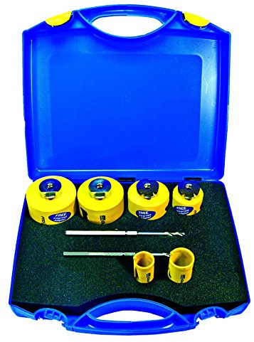 PRO-FIT Multi-Purpose-Lochsägensatz 6-teilig Ø 25-35-46-56-68-82mm mit integriertem Adaptor und je 1 St. Click & Drill Zentrierbohrer (HSS) DDH1MP & DDH2MP