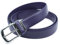 YEHMAN Ceinture classique 3 cm en croûte de cuir de vachette ajustable boucle argenté (Violet)