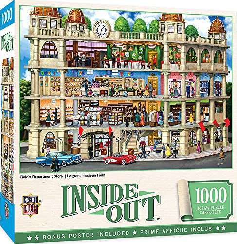 MasterPieces Inside Out Fields Department Store Jigsaw Puzzle by Sergio, 1000-Piece