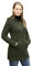 Aran Crafts 100% Merinowolle Damen Zip Zig Zag Jacke grün…