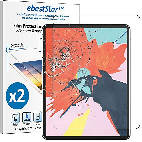 ebestStar - Vetro Temperato x2 per iPad Pro 12.9 2018 Apple, Pellicola Protezione Schermo, Antiurto