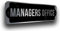 Deca Moda Managers Büroschild, Schilder für Business, Türschilder, Manager Büroschilder, Manager Büro, silberfarben, 22,9 x 7,6 cm