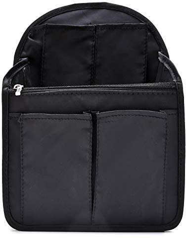 BeeViuc Rucksack Organizer Filz für Fjallraven Kanken (16L / No 2) Fächer für Handy, Laptop, Mappen, Schlüssel UVM. | Ideal für Schule, Studium, Arbeit, Reisen oder Freizeit Größe - Schwarz(S)