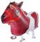 Folienballons Air-Walkers Heliumballons Tierfiguren Helium Luftballons; Dackel Airwalker Hund Ballon mit Leine für Kinder (Pferd)