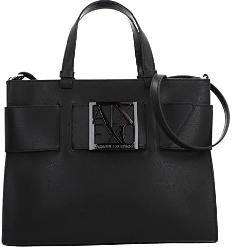 Armani Exchange Womens Susy Big Tote, Black, TU