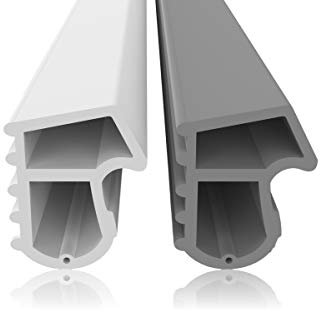 Stahlzargendichtung Weiß 50m - gegen Zugluft Lärm & Staub spart Heizkosten Dichtung Dichtungshöhe 16mm Dichtungsbreite 13mm Falz Türdichtung (Weiss 50m)