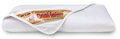 Cool Cotton Baumwolle Qualitäts-Bettdecke für den Sommer 200x220cm - Leichte Baumwolldecke - Waschbar - 100% Reine Baumwolle - Atmungsaktiv & Wärmeausgleichend