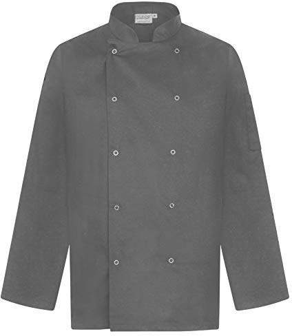 Proluxe Professional Chef Jacket - Long Sleeve - Unisex - Modern Fit - Black, White & Grey available
