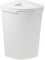 Plast Team Seoul Panier à linge d’angle avec couvercle Blanc 62 l